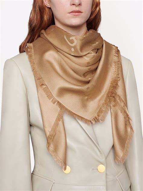 gucci jacquard shawl|how to wear gucci shawl.